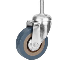 Опора аппаратная поворотная на шпильке 50 мм, серая резина, подшипник Локри SCtg25 