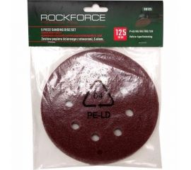 Набор кругов шлифовальных самоцепляющихся (5 шт; 125 мм) ROCKFORCE RF-SD125 
