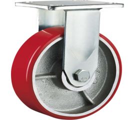 Большегрузное колесо с полиуретановой шинкой С-4107-DUS не поворотное, без тормоза, г/п 350 кг EURO-LIFT 00018504 