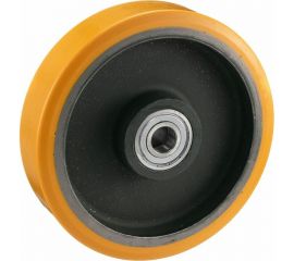 Колесо большегрузное под ось (80 мм; 280 кг; полиуретанTR/чугун; шариковый подшипник) Tellure rota 642151 