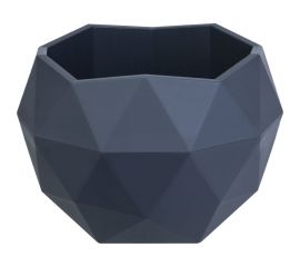 Кашпо bmc КШ9115 Топаз антрацит, 12.3х10 см, 0.5 л 062792 