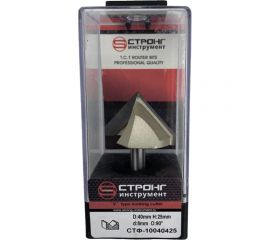 Фреза по дереву пазовая галтельная 90 градусов, 8x40Dх25H мм Strong СТФ-10040425 