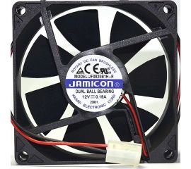 Вентилятор JAMICON JF0825B1H 80х80х25 12В с разъемом 2 конт.MOLEX 5239-2(PHU-2) С00034853 
