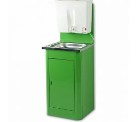 Дачный умывальник Лидер мойка нержавеющая сталь, нагреватель воды, бак 22 л, зеленый 