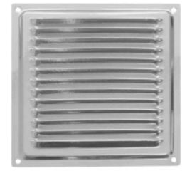 Решетка вентиляционная 150x150 мм, хром Домарт 171098 
