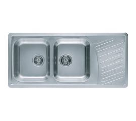 Мойка ALVEUS ELEGANT 70 SAT-90 1110х510 мм, 2X в комплекте с сифоном 1130555 1009386 