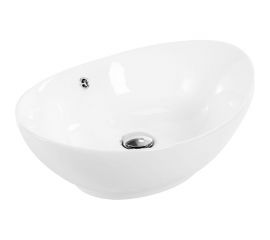 Керамическая накладная раковина BelBagno овальная BB1087 