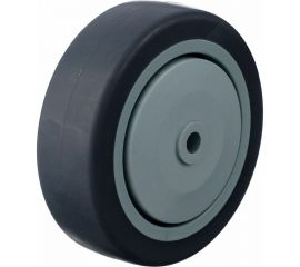 Колесо под ось (100 мм; грузоподъемность 100 кг; термопластичная серая резина; полипропилен) СТЕЛЛА-ТЕХНИК N48100TPRSW 