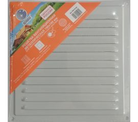 Решетка вентиляционная металлическая (190х190 мм; серый) Космовент РМ1919с 