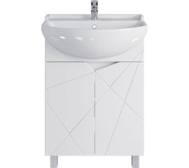 Комплект Sanstar напольная тумба Каскад 60 с раковиной Амур 60 338.1-1.4.1.КАМУ 