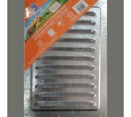 Решетка вентиляционная металлическая (170х240 мм; оцинковка) Космовент РМ1724ц 