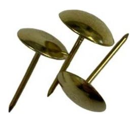Мебельный гвоздь Локри 1,2x20, золото, 100 шт. ГМ золото 