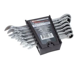 Набор комбинированных трещоточных ключей Forcekraft 7пр. FK-51072 50625 