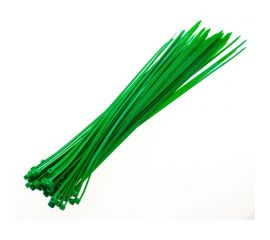 Нейлоновые стяжки FORTISFLEX КСС 5х300 зеленый 100 штук 61333 