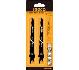 Набор полотен по дереву HCS (150х19х1.25 мм; 6TPI) для сабельной пилы INGCO SSB644D 