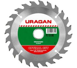 Диск пильный по дереву Optima (160х20/16 мм; 24Т) Uragan 36801-160-20-24_z01 