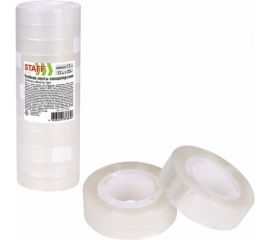 Канцелярские клейкие ленты STAFF 12 мм х 33 м, Classic, 12 шт., прозрачные 271259 