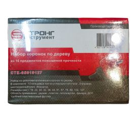 Набор кольцевых пил коронок 16 предметов Strong СTК-05019127 