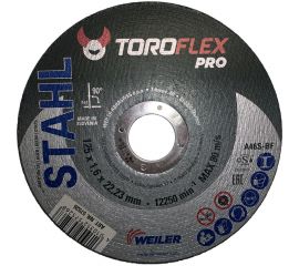 Круг отрезной по стали F41 125х1.6х22.23 мм, А46S-BF PRO TOROFLEX 4010352575268 