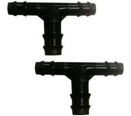 Пластиковый тройник для капельной трубки 16мм х 19мм х 16мм Профитт 2 шт. 1640707 