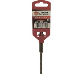 Бур SDS-Plus по бетону для перфоратора квадро 6x110 мм Strong СTC-040006110 