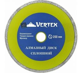 Диск алмазный сплошной 200 мм vertextools 04-200-5 