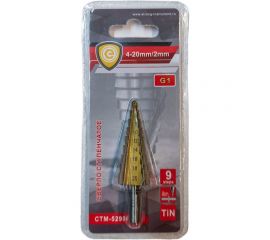 Сверло ступенчатое для цветных металлов G1 4-20 мм Strong СTМ-52904020 