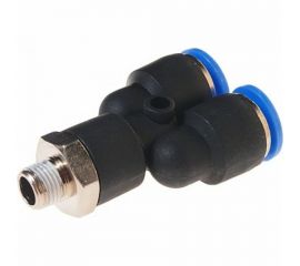 Фитинг Y-образный с наружной резьбой (10 мм; 1/8"") для пластиковых трубок ROCKFORCE RF-SPX10-01 