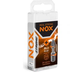 Бита торсионная STRONG (25 шт; PH2х25 мм; бокс; C6.3) NOX 336225 