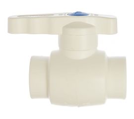 Шаровой кран со стандартным проходом PRO AQUA PP-R белый d-25 мм PA44010b 