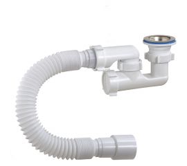 Сифон для душевого поддона ORIO 1 1/2х40 регулируемый с гибкой трубой 40/50 А-82589 