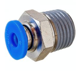 Фитинг цанговый прямой с наружной резьбой 1/4M для трубки диаметром 4 мм SHPI PC 04-R02 