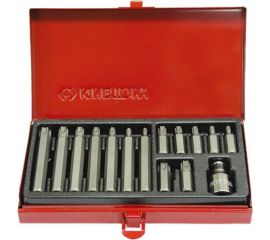 Набор вставок бит 10мм, TORX, Т20-Т55, 15шт KING TONY 1015PQ 