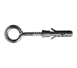 Шуруп-кольцо Невский Крепеж 3.5x30 + дюбель 4-распорный, нейлон, 6x30 6 шт. 818725 