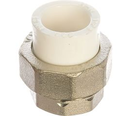 Комбинированная разъемная муфта (американка) PRO AQUA PP-R ВР белая d-20 мм 3/4" PA20010b 