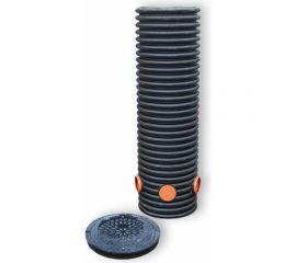 Дренажный колодец Агросток смотровой в сборе, 460/400x1000 мм, с тремя выходами 110 мм 51704 