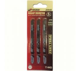 Пилки по дереву для лобзика Т144D (3 шт; 4х100 мм) SKRAB 20840 