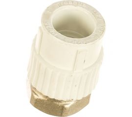 Муфта с накидной гайкой PRO AQUA PP-R белая d-20 мм 3/4" PA29010b 