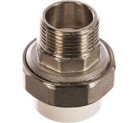 Комбинированная разъемная муфта (американка) PRO AQUA PP-R НР белая d-32 мм 1" PA21018b 