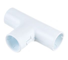 Cоединительный тройник для трубы EKF 16 мм, белый, упаковка 5 штук Plast tr-t-16w-r 