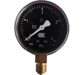 Манометр ацетиленовый 4.0 МПа, диаметр 50 мм KRASS 2190102 