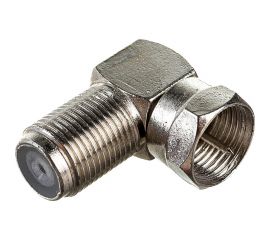 Переходник DORI F штекер - F гнездо металл угловой 2335 