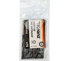 Сверло по металлу (10 шт; 5.5x93x57 мм; HSS) KRANZ KR-91-0620 