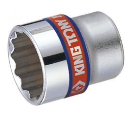 Торцевая стандартная двенадцатигранная дюймовая головка 3/8"", 1/4"" KING TONY 333008S 