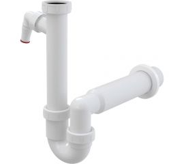 Трубчатый сифон Alca Plast с накидной гайкой 1 1/2" и штуцером A81-DN50 