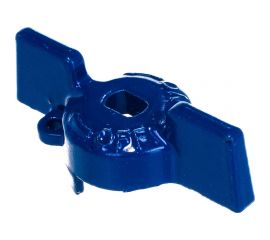 Ручка бабочка для крана Uni-Fitt размером 1/2"", синего цвета 129T2100 