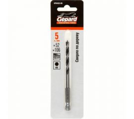 Сверло по дереву 5x52x106 мм Gepard GP0422-05 