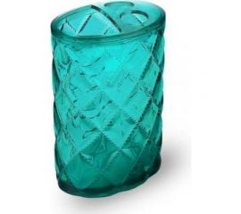 Подставка для зубных щеток Аквалиния Хрусталь пластик, изумруд PS0116CA-TBH 