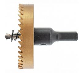 Коронка HSS с нитридтитановым покрытием по металлу 68 мм DENZEL 724122 