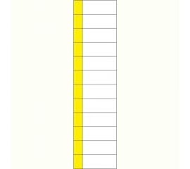 Наклейка маркировочная таблица 12 модулей REXANT 50x216 мм 5 шт 55-0010 